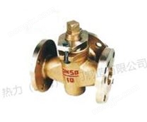 三通法兰全铜旋塞阀